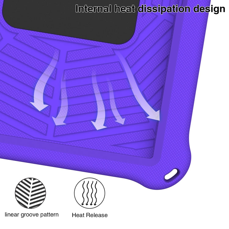 For Samsung Galaxy Tab S6 10.5 2019 SM-T860/T865 Spider King Silicone Protective Tablet Case(Purple) - Tab S6 10.5 T860 / T865 by buy2fix | Online Shopping UK | buy2fix