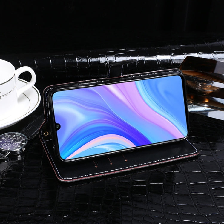 For Huawei Enjoy 10s idewei Crocodile Texture Horizontal Flip Leather Case with Holder & Card Slots & Wallet(Black) - Huawei Cases by idewei | Online Shopping UK | buy2fix
