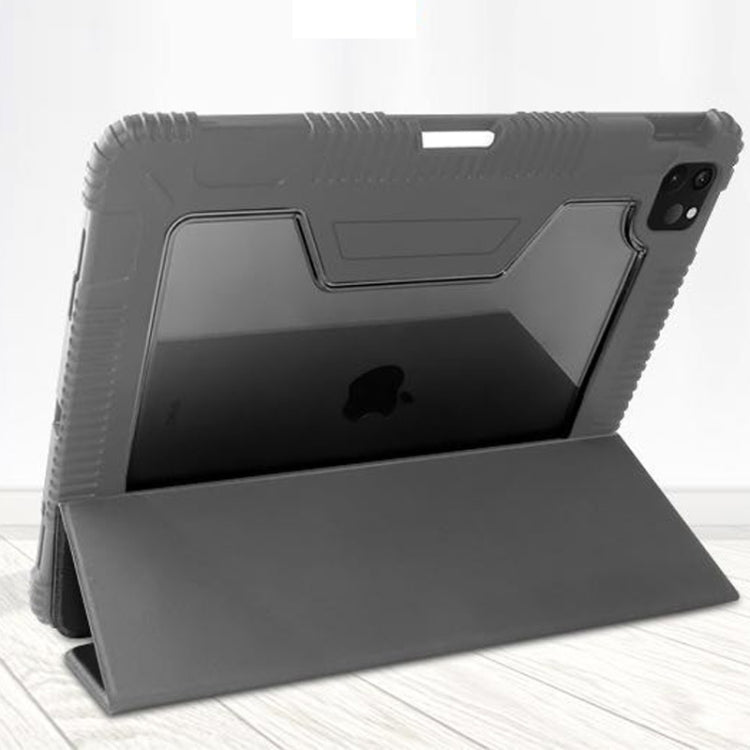 For iPad Pro 11 2022 / 2021 / 2020 Mutural Horizontal Flip Leather Tablet Case with Holder & Pen Slot(Dark Green) - iPad Pro 11 (2022/2021) Cases by Mutural | Online Shopping UK | buy2fix