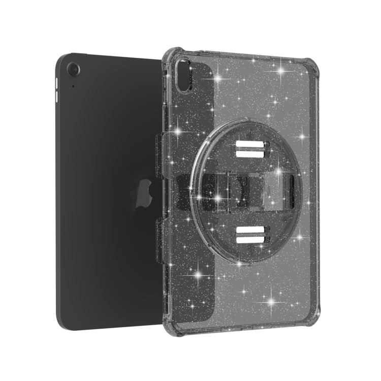For iPad 2025 / 2022 Terminator Shockproof Glitter Powder Tablet Case with Holder(Black) - iPad 2025 / 2022 Cases by buy2fix | Online Shopping UK | buy2fix