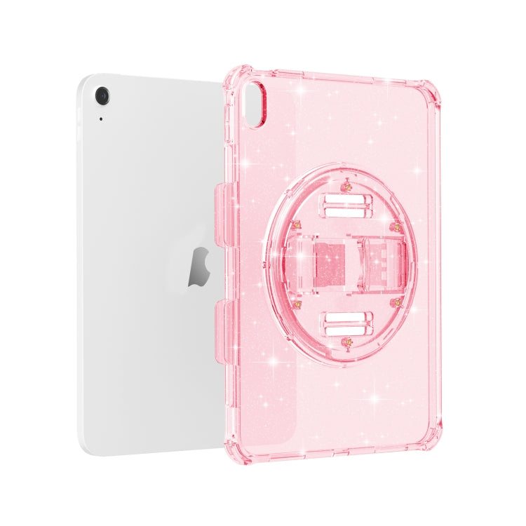 For iPad 2025 / 2022 Terminator Shockproof Glitter Powder Tablet Case with Holder(Pink) - iPad 2025 / 2022 Cases by buy2fix | Online Shopping UK | buy2fix