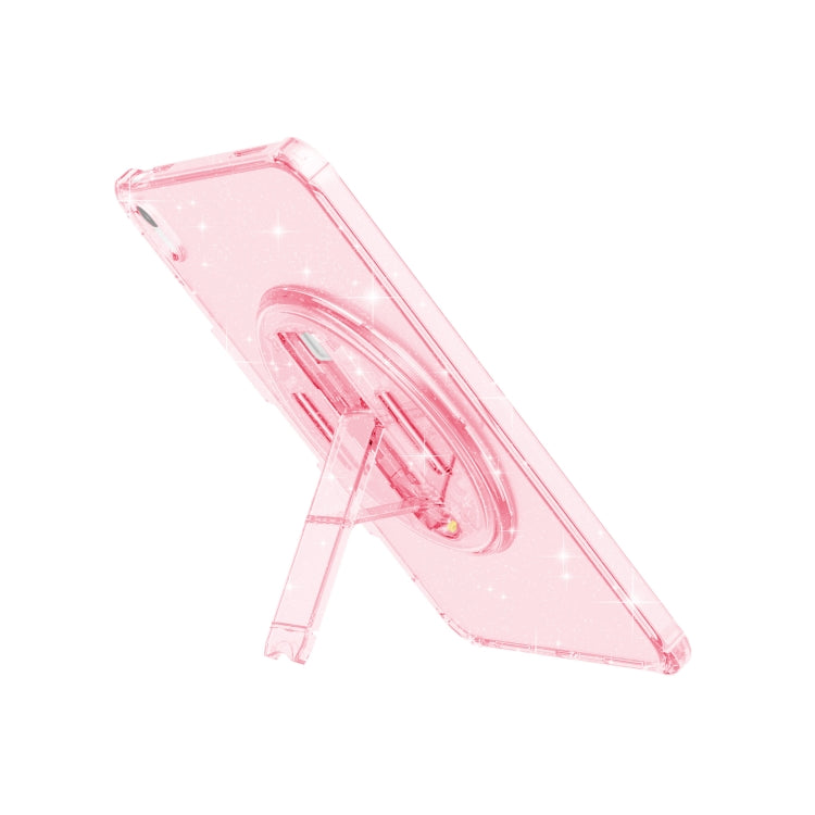For iPad 2025 / 2022 Terminator Shockproof Glitter Powder Tablet Case with Holder(Pink) - iPad 2025 / 2022 Cases by buy2fix | Online Shopping UK | buy2fix
