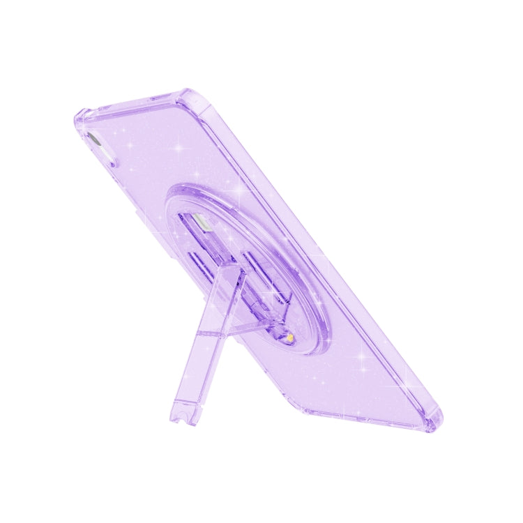 For iPad 2025 / 2022 Terminator Shockproof Glitter Powder Tablet Case with Holder(Purple) - iPad 2025 / 2022 Cases by buy2fix | Online Shopping UK | buy2fix