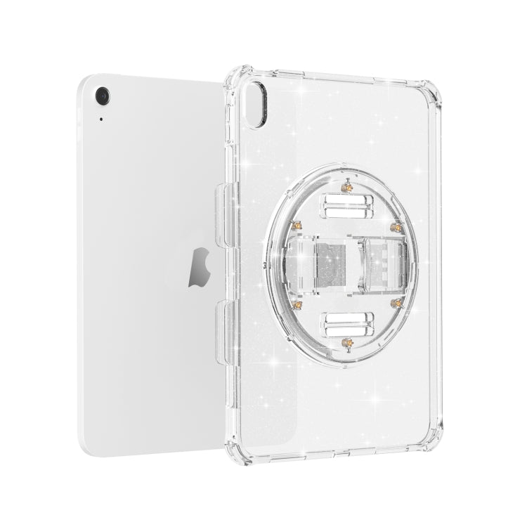 For iPad 2025 / 2022 Terminator Shockproof Glitter Powder Tablet Case with Holder(White) - iPad 2025 / 2022 Cases by buy2fix | Online Shopping UK | buy2fix