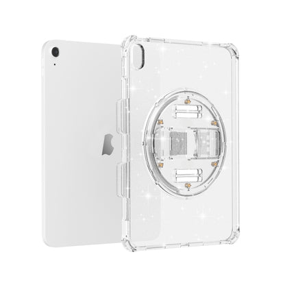 For iPad 2025 / 2022 Terminator Shockproof Glitter Powder Tablet Case with Holder(White) - iPad 2025 / 2022 Cases by buy2fix | Online Shopping UK | buy2fix