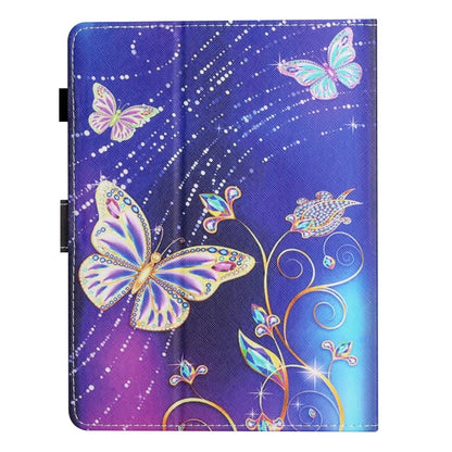 For 7 inch Coloured Drawing Stitching Leather Tablet Case(Butterfly) - 7 inch by buy2fix | Online Shopping UK | buy2fix