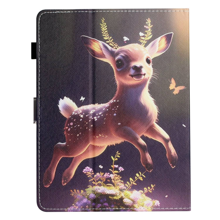 For 8 inch Coloured Drawing Stitching Leather Tablet Case(Deer) - 8 inch by buy2fix | Online Shopping UK | buy2fix