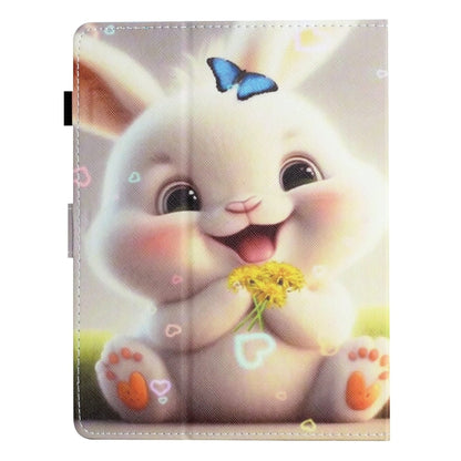 For 8 inch Coloured Drawing Stitching Leather Tablet Case(Rabbit) - 8 inch by buy2fix | Online Shopping UK | buy2fix