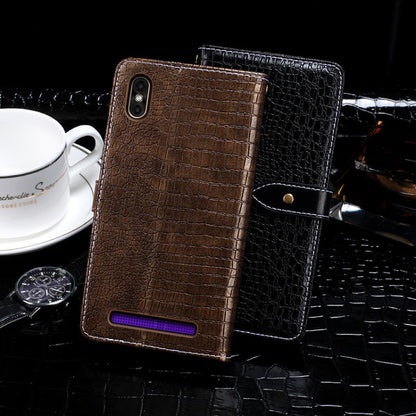For Leagoo M12 idewei Crocodile Texture Horizontal Flip Leather Case with Holder & Card Slots & Wallet(Dark Blue) - More Brand by idewei | Online Shopping UK | buy2fix