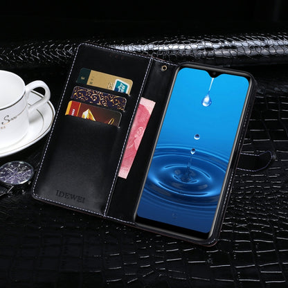 For Leagoo M12 idewei Crocodile Texture Horizontal Flip Leather Case with Holder & Card Slots & Wallet(Dark Blue) - More Brand by idewei | Online Shopping UK | buy2fix