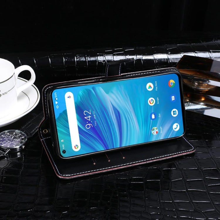 For Umidigi F2 idewei Crocodile Texture Horizontal Flip Leather Case with Holder & Card Slots & Wallet(Black) - More Brand by idewei | Online Shopping UK | buy2fix