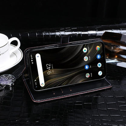 For Umidigi Power 3 idewei Crocodile Texture Horizontal Flip Leather Case with Holder & Card Slots & Wallet(Dark Blue) - More Brand by idewei | Online Shopping UK | buy2fix