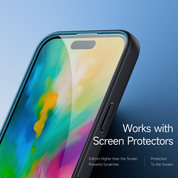 For iPhone 16 Plus DUX DUCIS Aimo Mag Series TPU + PC MagSafe Frosted Feel Phone Case(Black) by DUX DUCIS