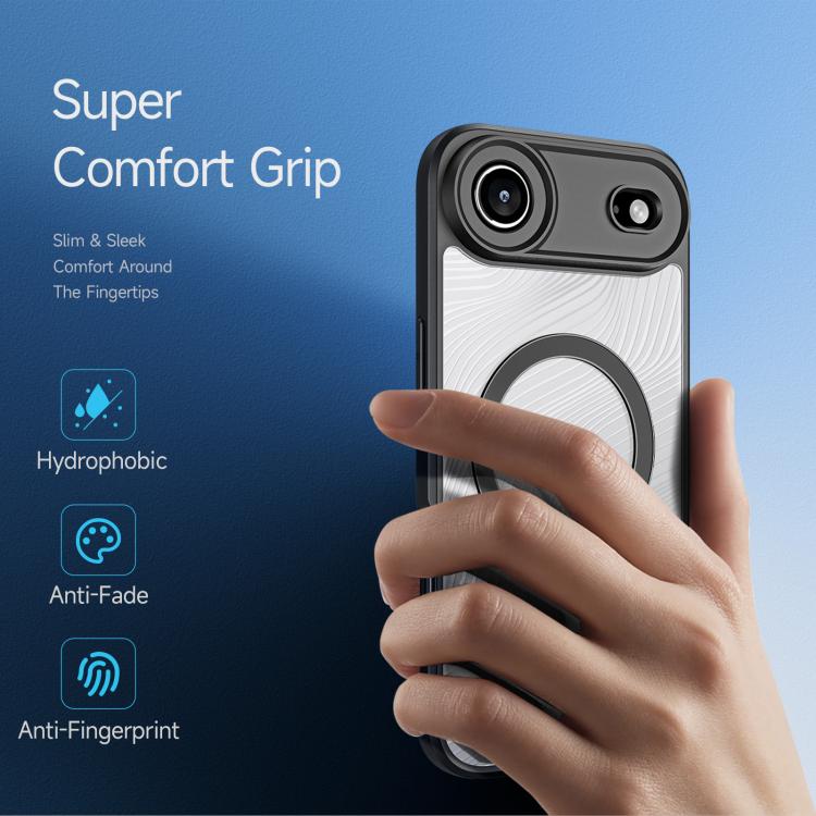 For iPhone Air DUX DUCIS Aimo Mag Series TPU + PC MagSafe Frosted Feel Phone Case(Black) - iPhone Air Cases by DUX DUCIS | Online Shopping UK | buy2fix