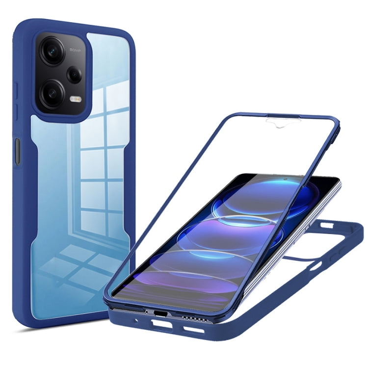 For Xiaomi Redmi Note 12 Pro 5G / Poco X5 Pro Acrylic + TPU 360 Degrees Full Coverage Phone Case(Blue) by buy2fix
