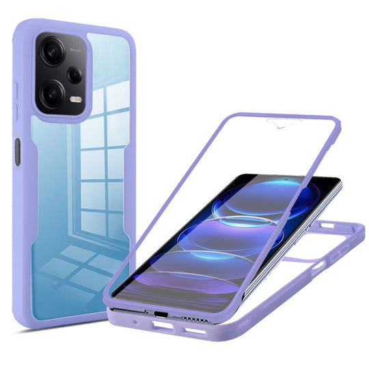 For Xiaomi Redmi Note 12 Pro 5G / Poco X5 Pro Acrylic + TPU 360 Degrees Full Coverage Phone Case(Purple)