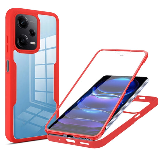 For Xiaomi Redmi Note 12 Pro 5G / Poco X5 Pro Acrylic + TPU 360 Degrees Full Coverage Phone Case(Red) by buy2fix