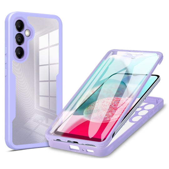 For Samsung Galaxy A34 5G Acrylic + TPU 360 Degrees Full Coverage Phone Case(Purple)