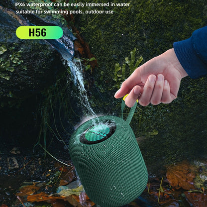 HOPESTAR H56 IPX6 Waterproof 10W TWS Subwoofer Light Bluetooth Speaker(Orange) - Waterproof Speaker by HOPESTAR | Online Shopping UK | buy2fix