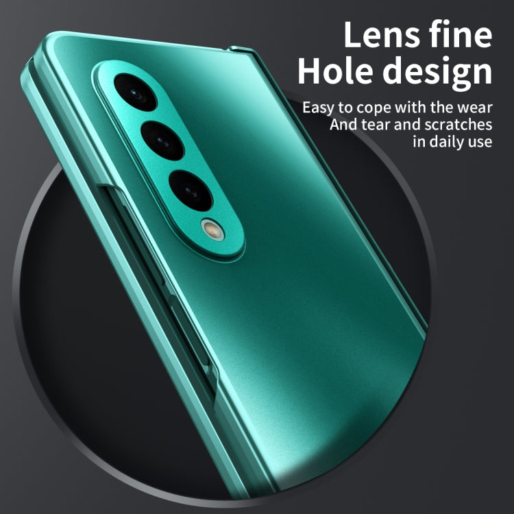 For Samsung Galaxy Z Fold4 5G Integrated Electroplating Folding All-inclusive Phone Case(Green) - Galaxy Z Fold4 5G Cases by buy2fix | Online Shopping UK | buy2fix