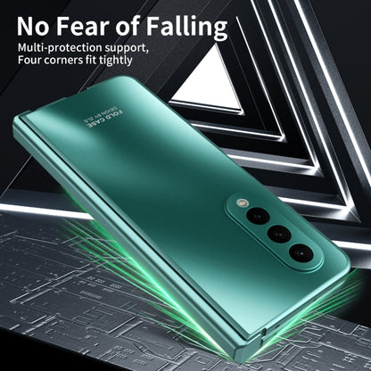 For Samsung Galaxy Z Fold4 5G Integrated Electroplating Folding All-inclusive Phone Case(Green) - Galaxy Z Fold4 5G Cases by buy2fix | Online Shopping UK | buy2fix