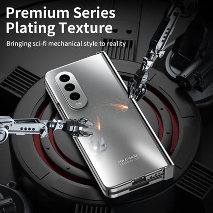 For Samsung Galaxy Z Fold4 5G Integrated Electroplating Folding All-inclusive Phone Case(Silver) - Galaxy Z Fold4 5G Cases by buy2fix | Online Shopping UK | buy2fix