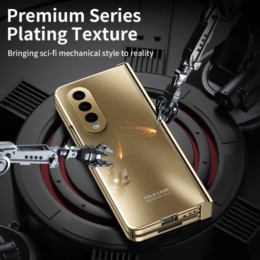For Samsung Galaxy Z Fold4 5G Integrated Electroplating Folding All-inclusive Phone Case(Champagne Gold) - Galaxy Z Fold4 5G Cases by buy2fix | Online Shopping UK | buy2fix