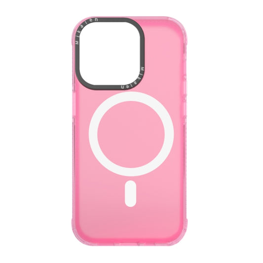 For iPhone 14 Acrylic + TPU MagSafe Protective Phone Case(Pink) by buy2fix