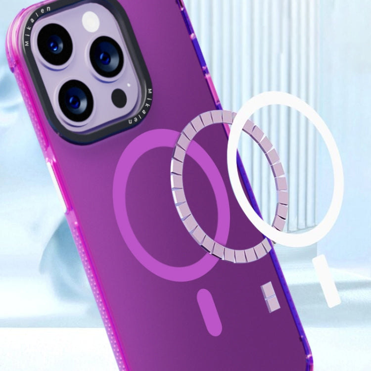 For iPhone 14 Acrylic + TPU MagSafe Protective Phone Case(Pink) by buy2fix