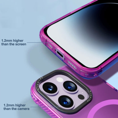 For iPhone 14 Acrylic + TPU MagSafe Protective Phone Case(Pink) by buy2fix