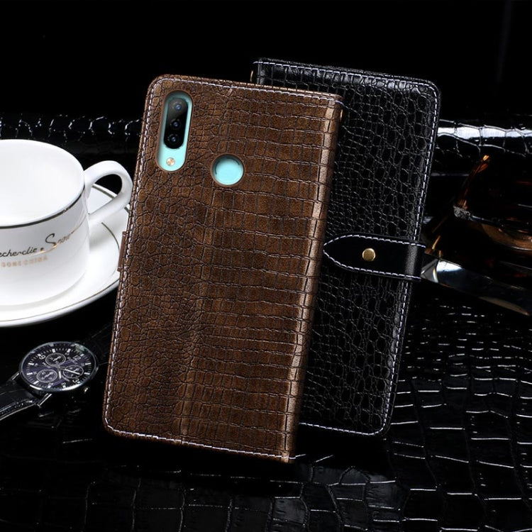 For Homtom P30 Pro idewei Crocodile Texture Horizontal Flip Leather Case with Holder & Card Slots & Wallet(Dark Blue) - More Brand by idewei | Online Shopping UK | buy2fix