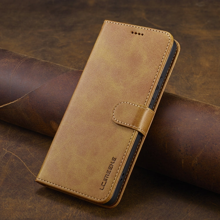 For Xiaomi Redmi Note 13 Pro+ LC.IMEEKE Calf Texture Leather Phone Case(Brown) - Xiaomi Cases by LC.IMEEKE | Online Shopping UK | buy2fix