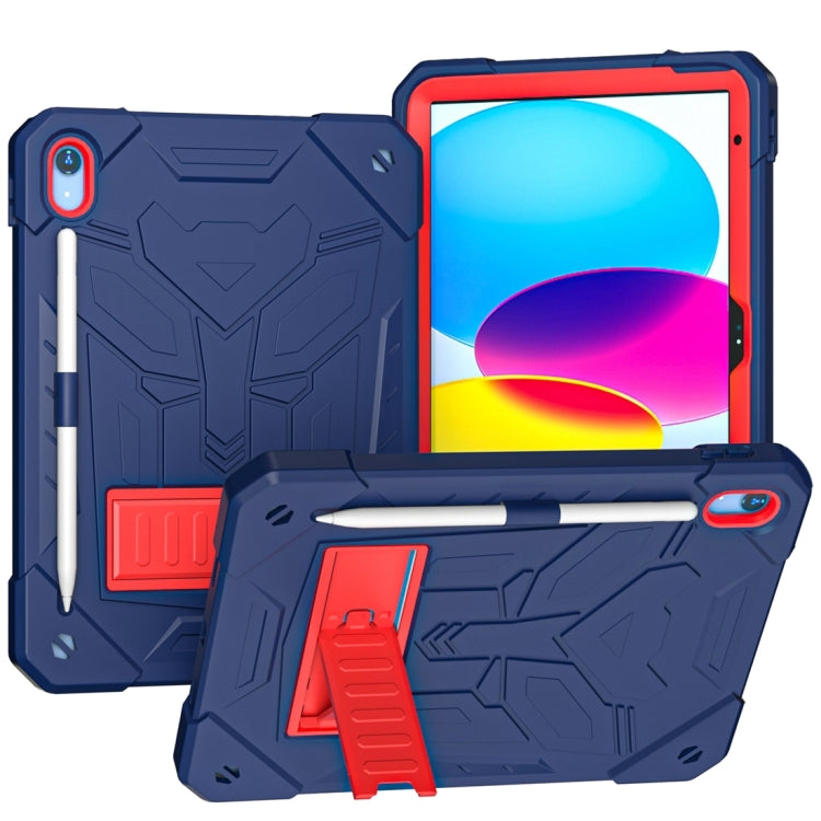 For iPad 2025 / 2022 Bumblebee Silicone + PC Shockproof Tablet Case with Holder(Navy Blue) - iPad 2025 / 2022 Cases by buy2fix | Online Shopping UK | buy2fix