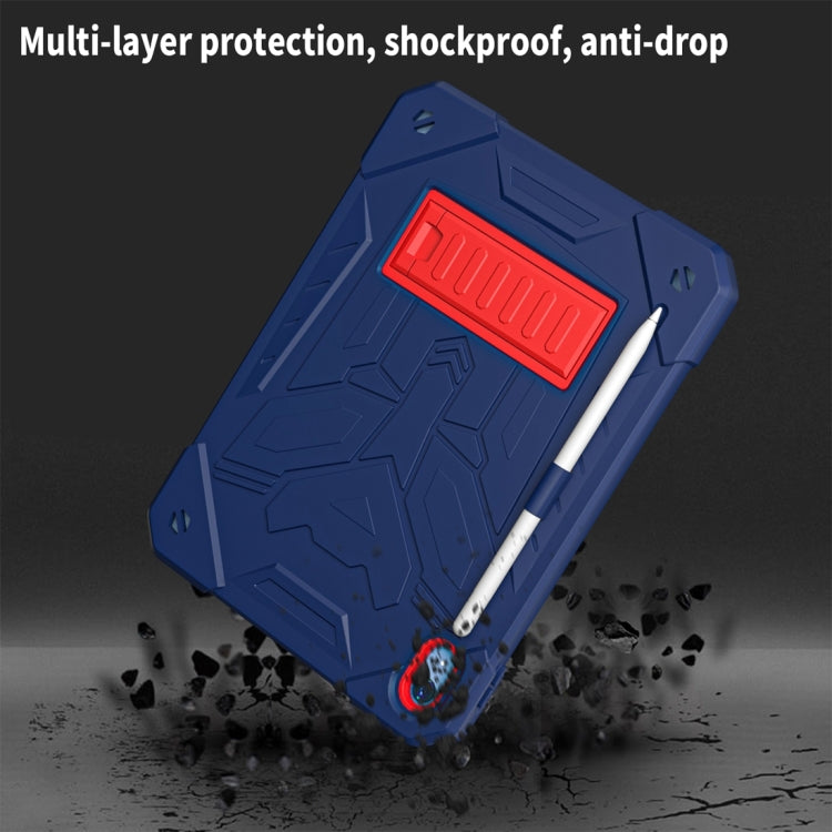 For iPad 2025 / 2022 Bumblebee Silicone + PC Shockproof Tablet Case with Holder(Navy Blue) - iPad 2025 / 2022 Cases by buy2fix | Online Shopping UK | buy2fix