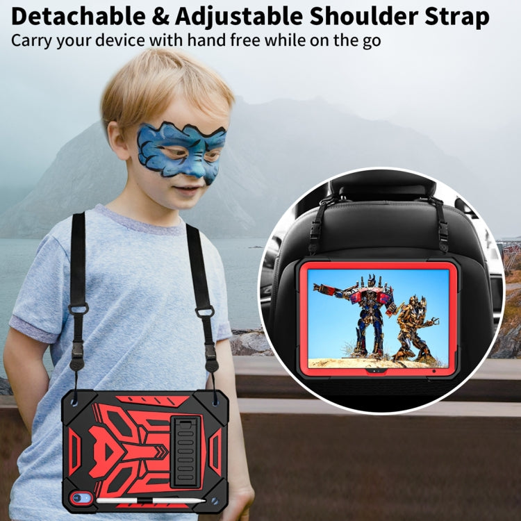 For iPad 2025 / 2022 Bumblebee Silicone + PC Shockproof Tablet Case with Holder(Black Red) - iPad 2025 / 2022 Cases by buy2fix | Online Shopping UK | buy2fix