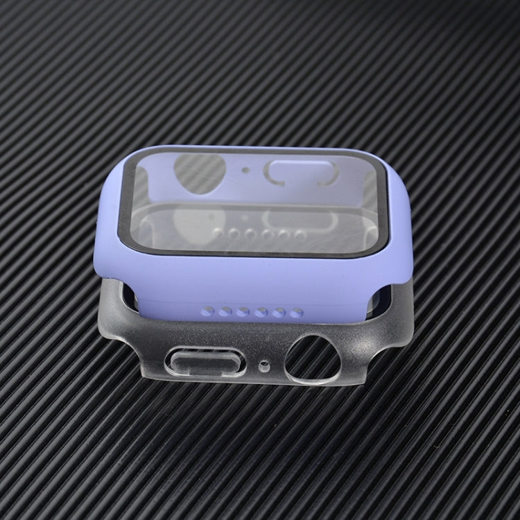 Shockproof PC+Tempered Glass Watch Protective Case For Apple Watch Series 9 / 8 / 7 45mm(Light Green) by buy2fix