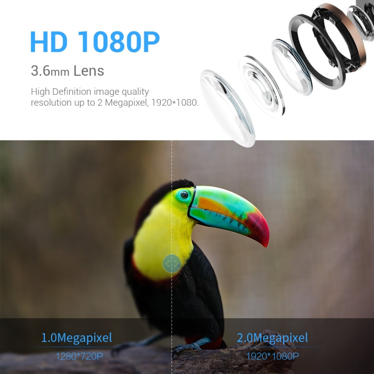 ESCAM PT389 IP66 Waterproof 2MP PIR Motion Detection Two-way Audio Night Vision WiFi Camera with AI Bird Recognition Bird Watching House - Wireless Camera by ESCAM | Online Shopping UK | buy2fix