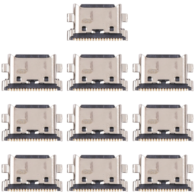 For Samsung Galaxy M22 SM-M225F 10pcs Charging Port Connector - Tail Connector by buy2fix | Online Shopping UK | buy2fix