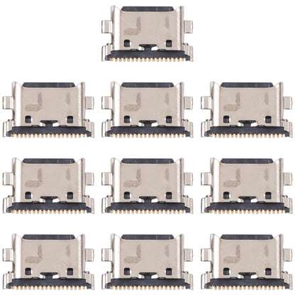 For Samsung Galaxy M32 SM-M325F 10pcs Charging Port Connector - Tail Connector by buy2fix | Online Shopping UK | buy2fix
