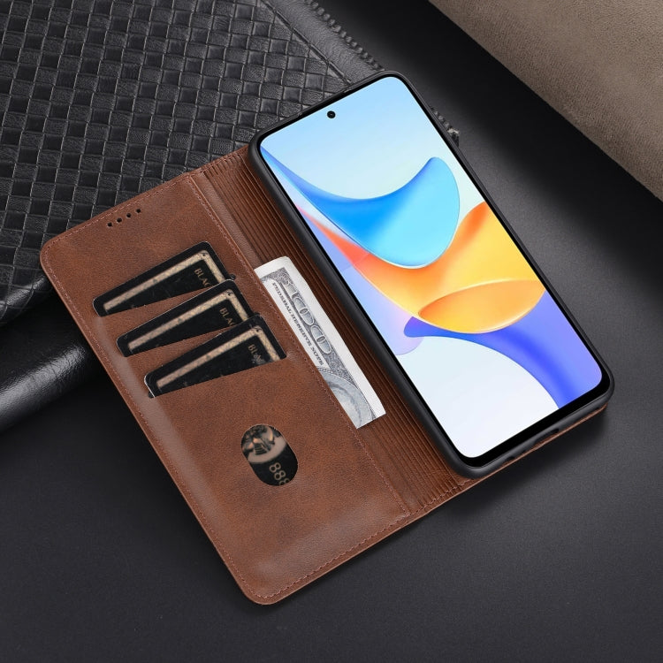 For Honor Play 50 Plus AZNS Magnetic Calf Texture Flip Leather Phone Case(Black) - Honor Cases by AZNS | Online Shopping UK | buy2fix