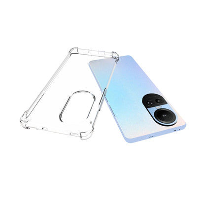 For OPPO Reno10 / 10 Pro Global Shockproof Non-slip Thickening TPU Phone Case(Transparent) by buy2fix