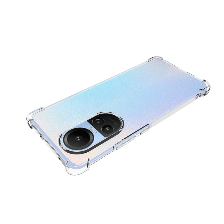 For OPPO Reno10 / 10 Pro Global Shockproof Non-slip Thickening TPU Phone Case(Transparent) by buy2fix