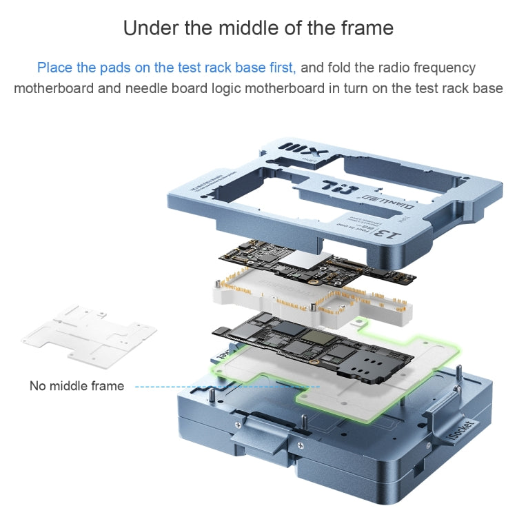 Qianli iSocket Motherboard Layered Test Fixture For iPhone 13 Series - Repair Fixture by QIANLI | Online Shopping UK | buy2fix