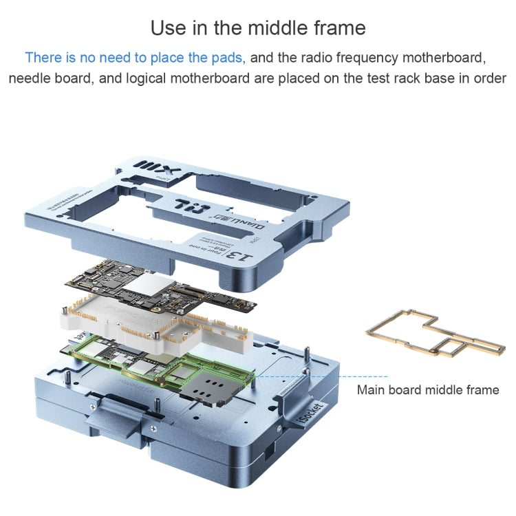 Qianli iSocket Motherboard Layered Test Fixture For iPhone 13 Series - Repair Fixture by QIANLI | Online Shopping UK | buy2fix