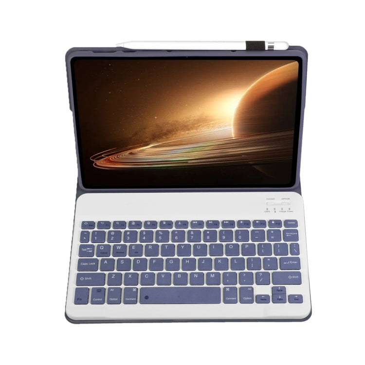 For OPPO Pad 2 11.61 inch 2023 OP13 Lambskin Texture Ultra-thin Detachable Bluetooth Keyboard Leather Case(Purple) - OPPO Keyboard by buy2fix | Online Shopping UK | buy2fix