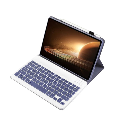 For OPPO Pad 2 11.61 inch 2023 OP13 Lambskin Texture Ultra-thin Detachable Bluetooth Keyboard Leather Case(Purple) - OPPO Keyboard by buy2fix | Online Shopping UK | buy2fix