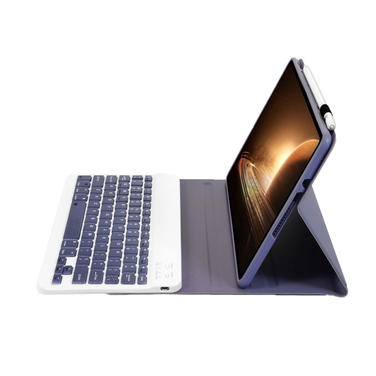 For OPPO Pad 2 11.61 inch 2023 OP13 Lambskin Texture Ultra-thin Detachable Bluetooth Keyboard Leather Case(Purple) - OPPO Keyboard by buy2fix | Online Shopping UK | buy2fix