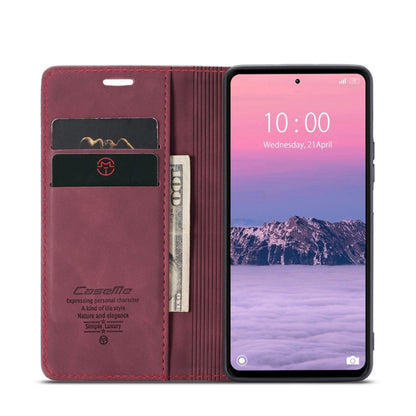 For Xiaomi Redmi Note 12 4G Global CaseMe 013 Multifunctional Horizontal Flip Leather Phone Case(Wine Red) by CaseMe
