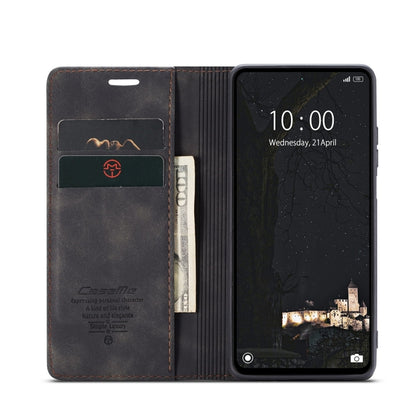For Xiaomi Redmi Note 12 4G Global CaseMe 013 Multifunctional Horizontal Flip Leather Phone Case(Black) by CaseMe