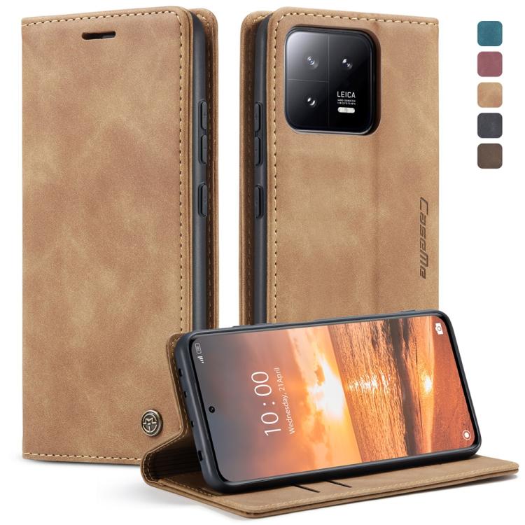 For Xiaomi 13 CaseMe 013 Multifunctional Horizontal Flip Leather Phone Case(Brown) - Xiaomi Cases by CaseMe | Online Shopping UK | buy2fix